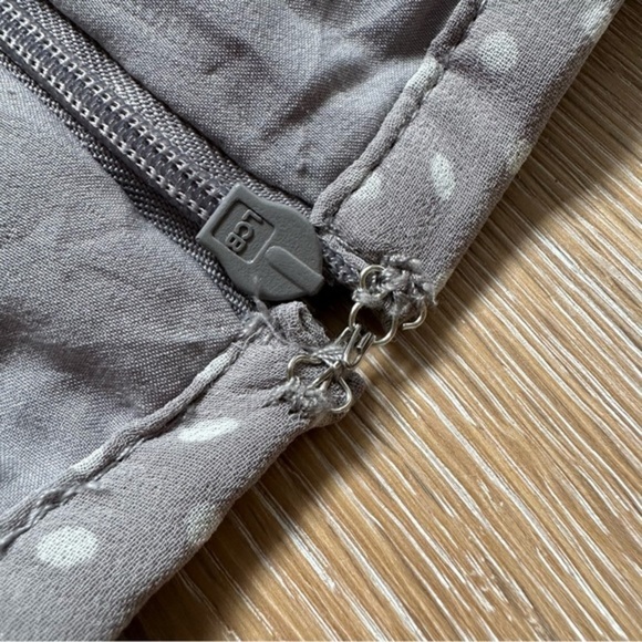 Smart‎ Set Pleated Mini Skirt Grey with White Polka Dots Cute Coquette Girl - Picture 13 of 14